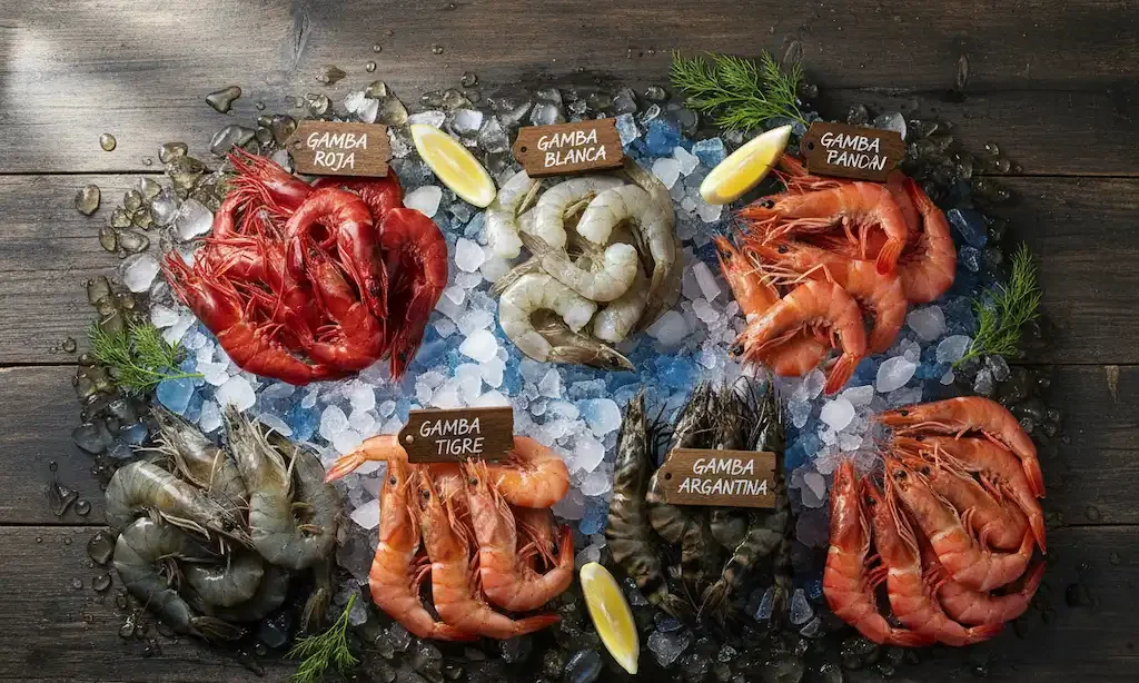 tipos de gambas